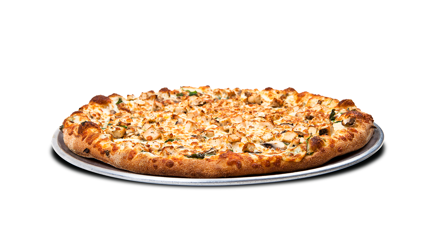 CHICKEN ALFREDO PIZZA image